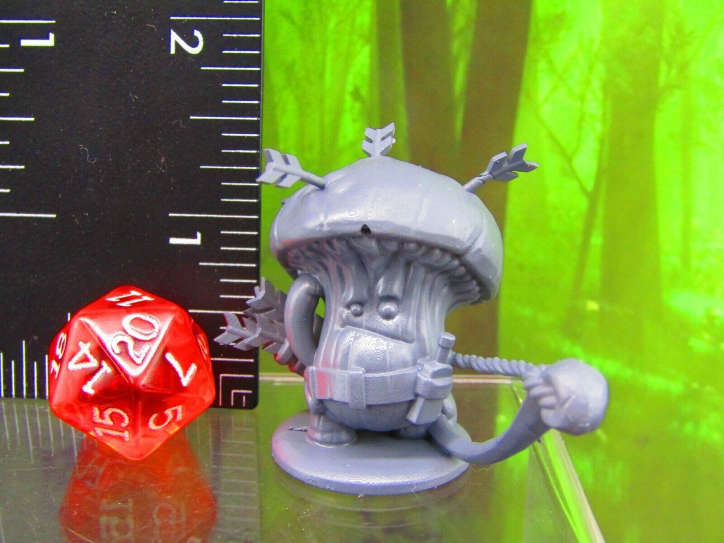Shroomie Archer Mushroom Men Myconid Fungus Folk Mini Figures 3D Printed Model