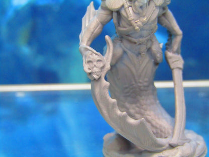 Merrow Merman Monster Creature w/ Sword Mini Miniature Figure 3D Printed Model