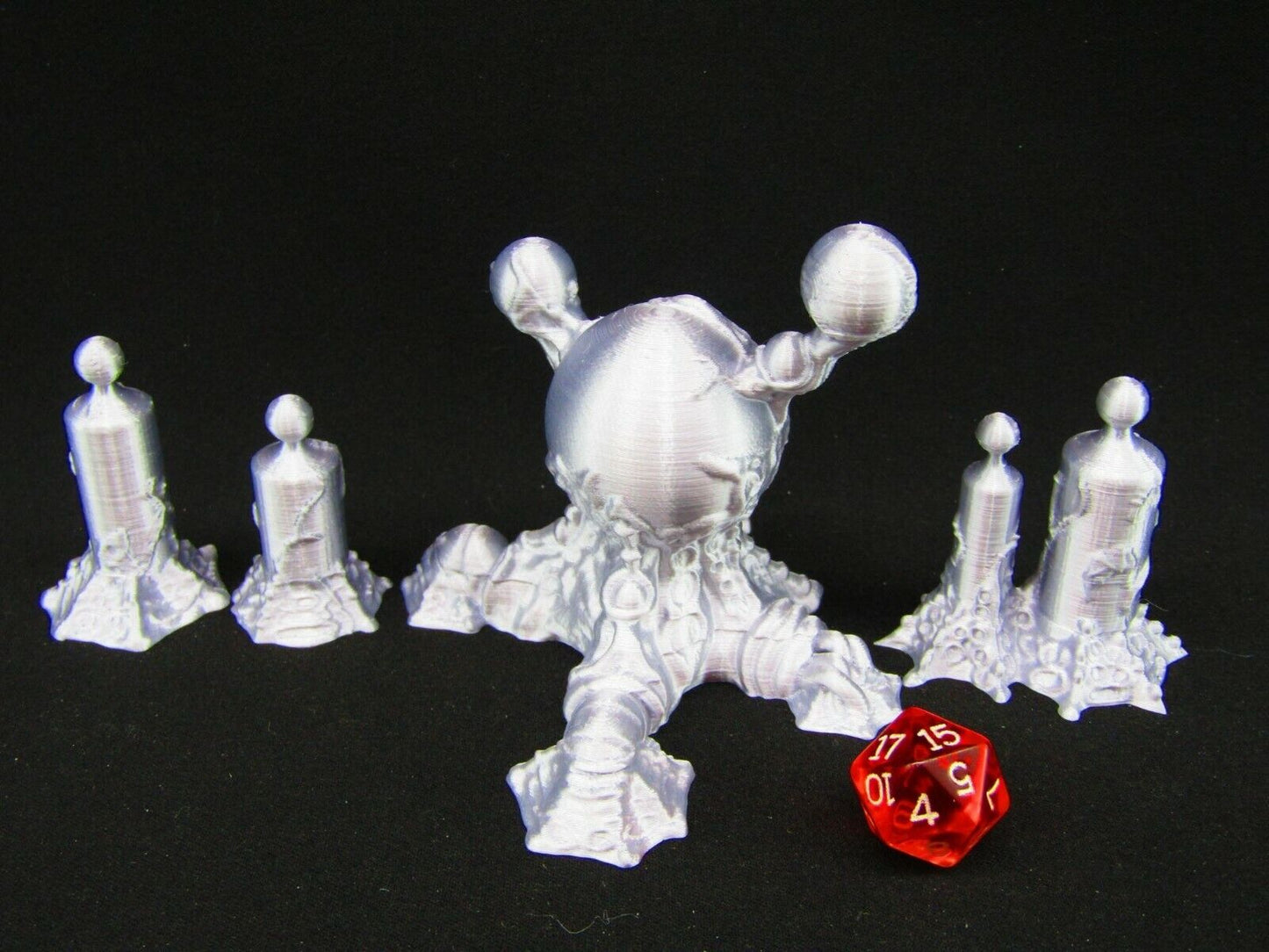 4pc Bio Hive / Ship Lantern Set Scatter Terrain Scenery 3D Printed Mini