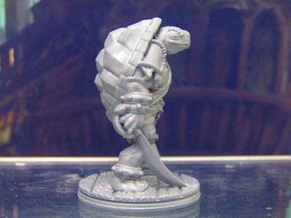 Eyepatch Tortle Pirate W/Sword Mini Miniature Figure 3D Printed Model 28/32mm