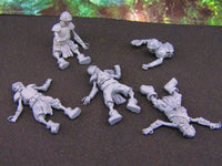 
              5pc Undead Skeletons Fallen Dead Warriors Soldiers Mini Miniatures 3D Printed
            