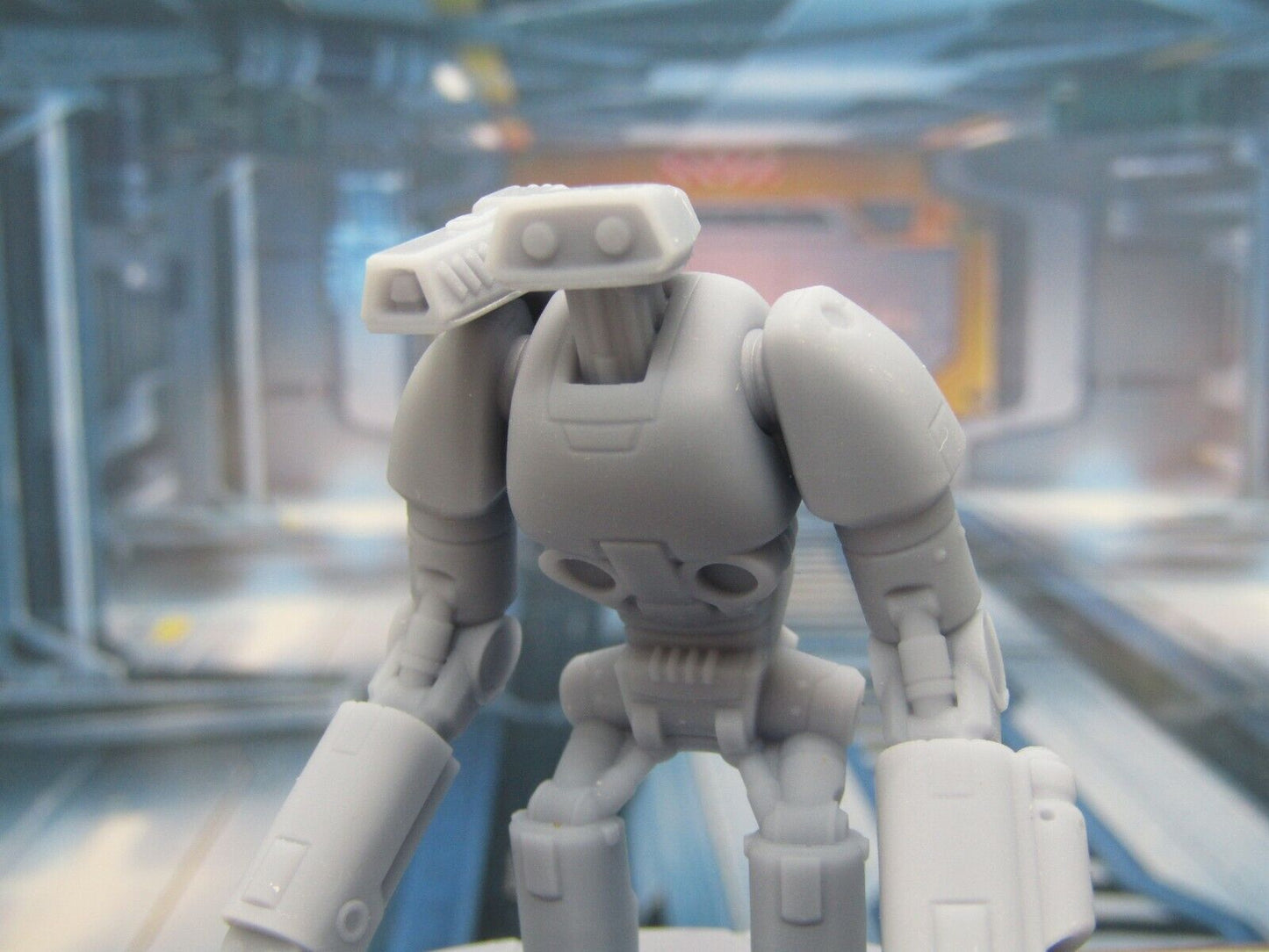 Modded R-Cee Loader Robot Droid w/ Shoulder Cannon Mini Miniature 3D Printed