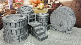 3 Piece Dwarven Brewing System 28mm Model Dungeons & Dragons Scatter Terrain