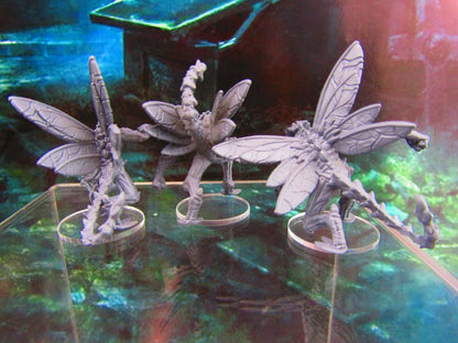 3pc Bone Demons Monsters Mini Miniature Figure 3D Printed Model 28/32mm Scale