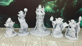 5 Mindflayers Lot Monster Encounter Mini Miniature Figure D&D Resin 3D Printed