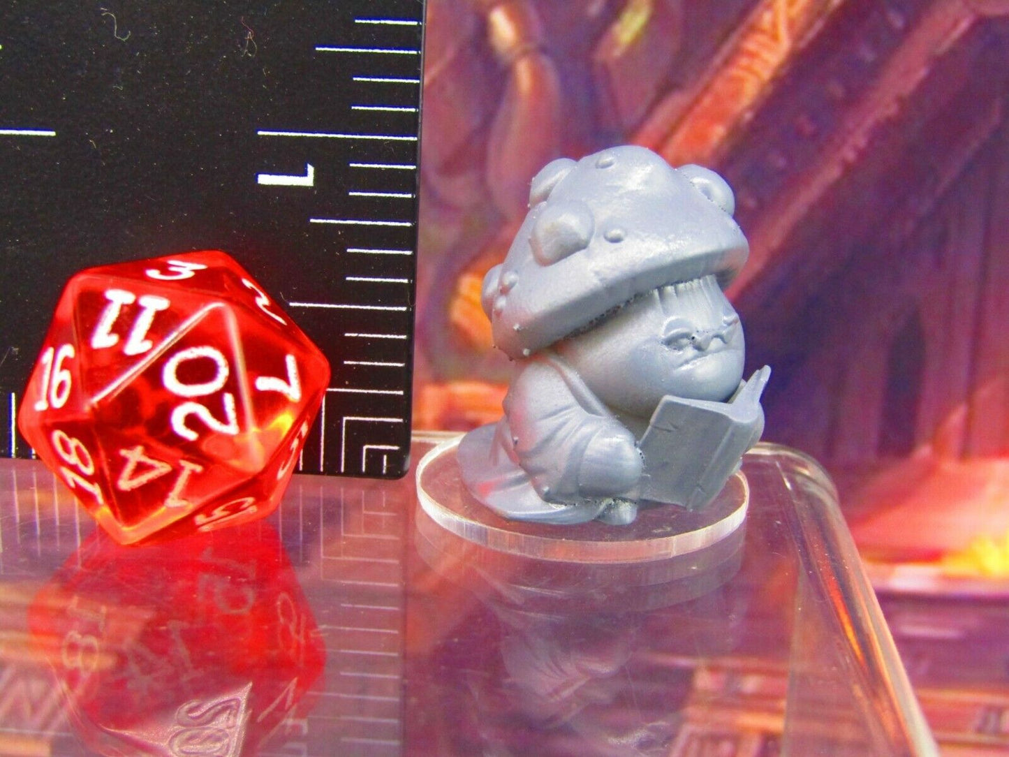 Shroomie Librarian Mushroom Men Myconid Fungus Folk Mini Figures 3D Printed