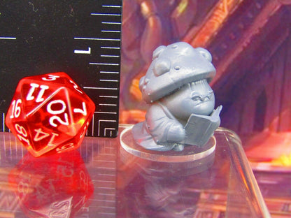 Shroomie Librarian Mushroom Men Myconid Fungus Folk Mini Figures 3D Printed