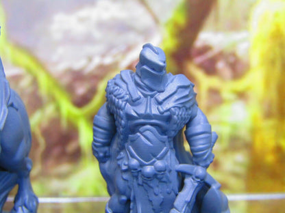 Death Knight Pair Mini Miniature Figure 3D Printed Model 28/32mm Scale Fantasy