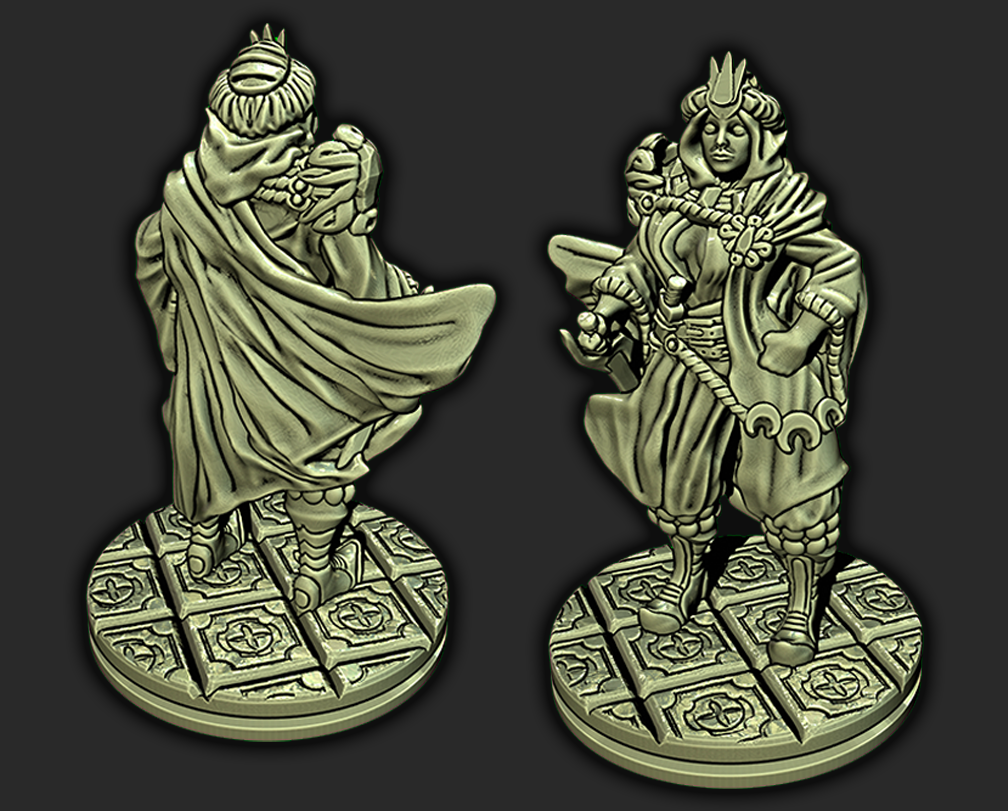 Female Hero Arabian Fighter Warrior Mini Miniature Figure 28-32MM