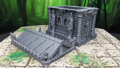 Cemetery Mausoleum Tomb Model Dungeons & Dragons 28mm Scatter Terrain Miniature