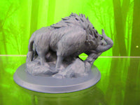 
              Dire Boar / Warthog Mini Miniatures 3D Printed Resin Model Figure 28/32mm Scale
            