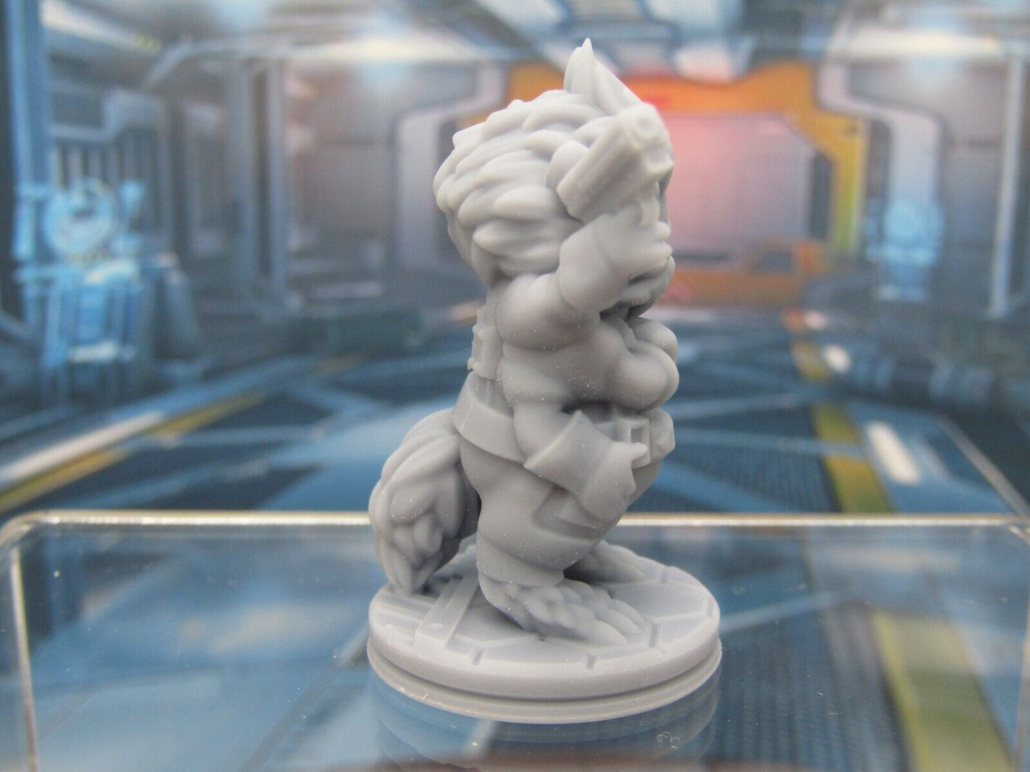 Furry Alien Fuzzy Gunner Mini Miniature Scatter Terrain Scenery 3D Printed Model