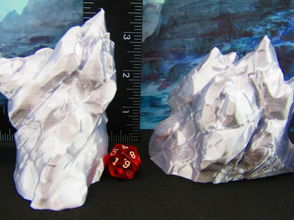 Rocky Mountainous Rock Spines Scatter Terrain Scenery 3D Printed Model 28/32mm