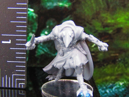 Corvian Skeletal Raven Crow Birdman Daggers A Mini Miniature Model Character