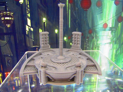 Nightclub Stripper Stage & Pole Miniature 3D Printed Model 28/32mm Scale Sci Fi