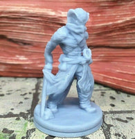 
              Snakefolk Bandit Lizard Man Mini Miniature Figure 28/32mm D&D 3D Printed Resin
            