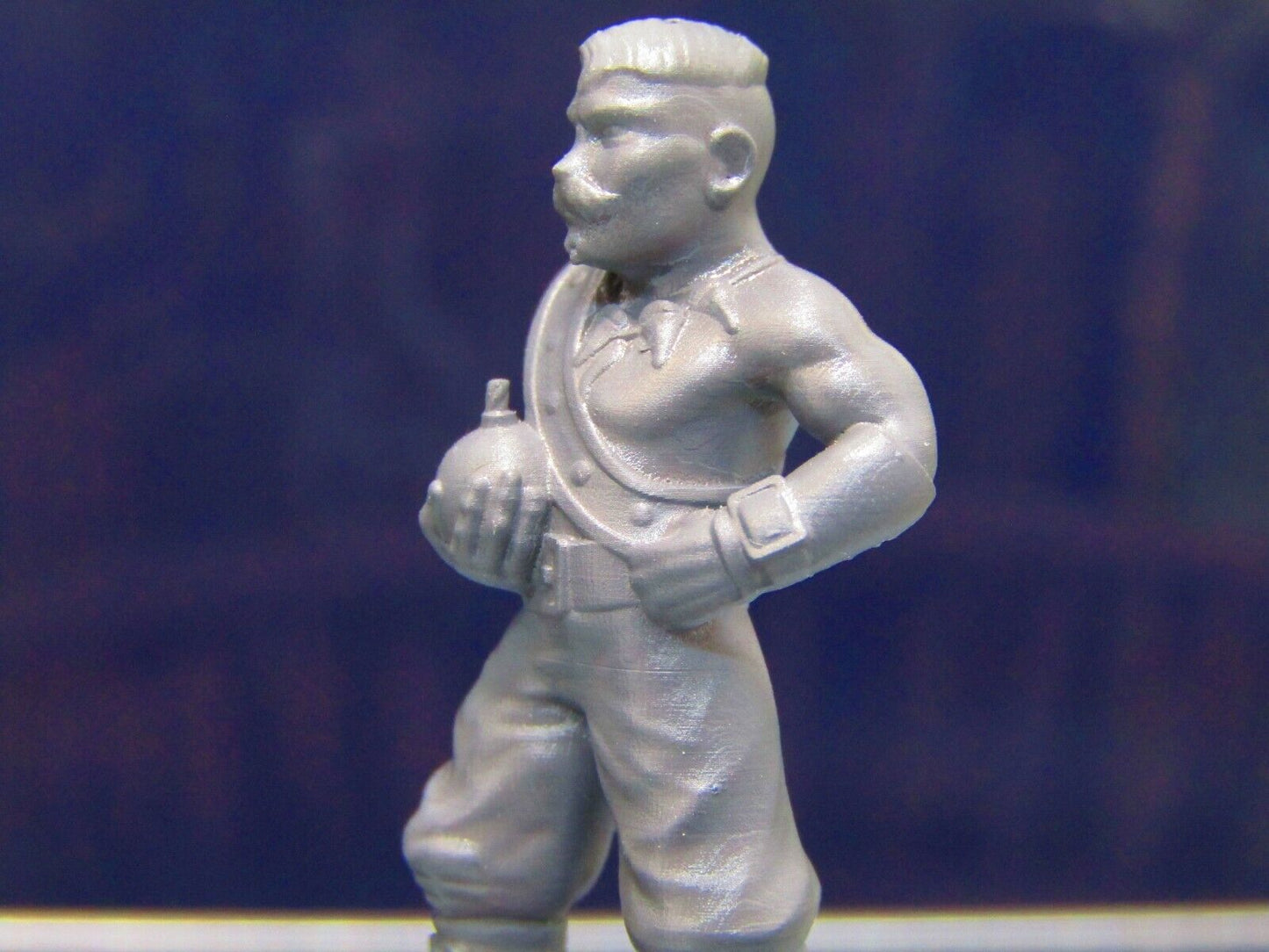 Human Pirate Crewman Bomber Mini Miniature Figure 3D Printed Model 28/32mm Scale