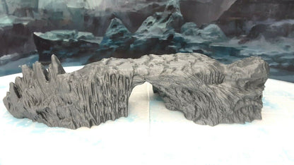 Snowy Mountain Icy Bridge Pass Scatter Terrain Scenery 28mm Dungeons & Dragons