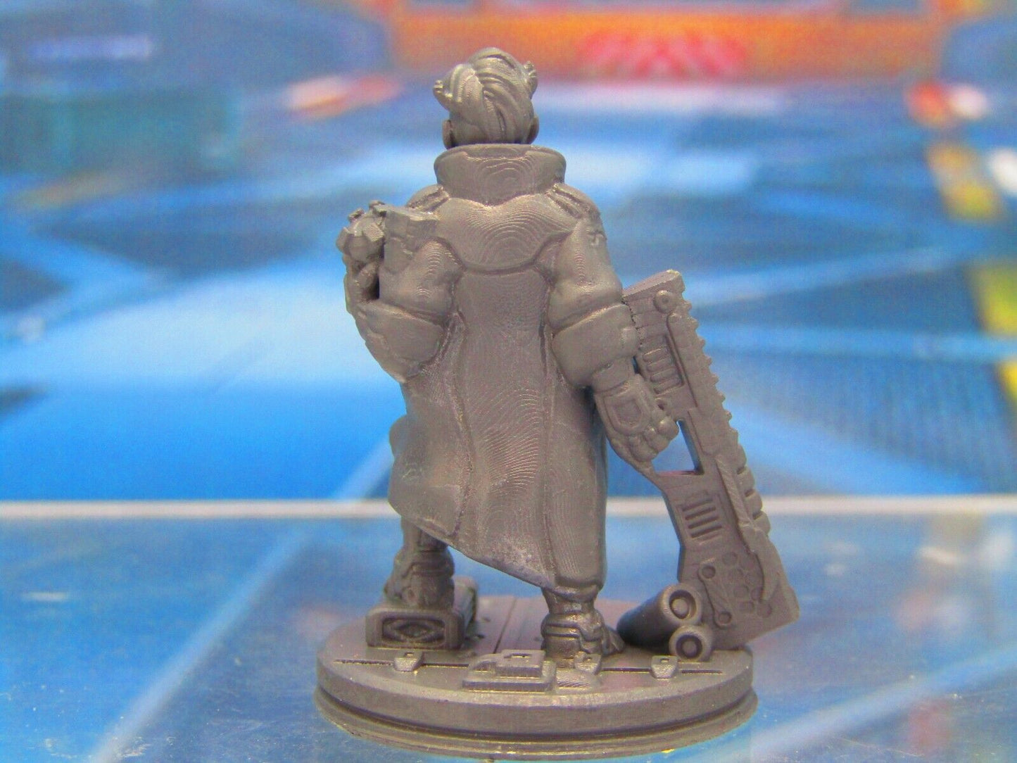 Sci Fi Time Travelling Cyborg Soldier Mini Miniature 3D Printed Model 28/32mm