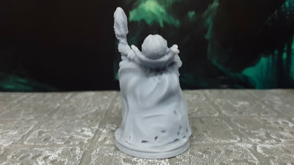 Mind Flayer Illithid W/ Scepter Mini Miniature 28mm Figure D&D 3D Printed Resin