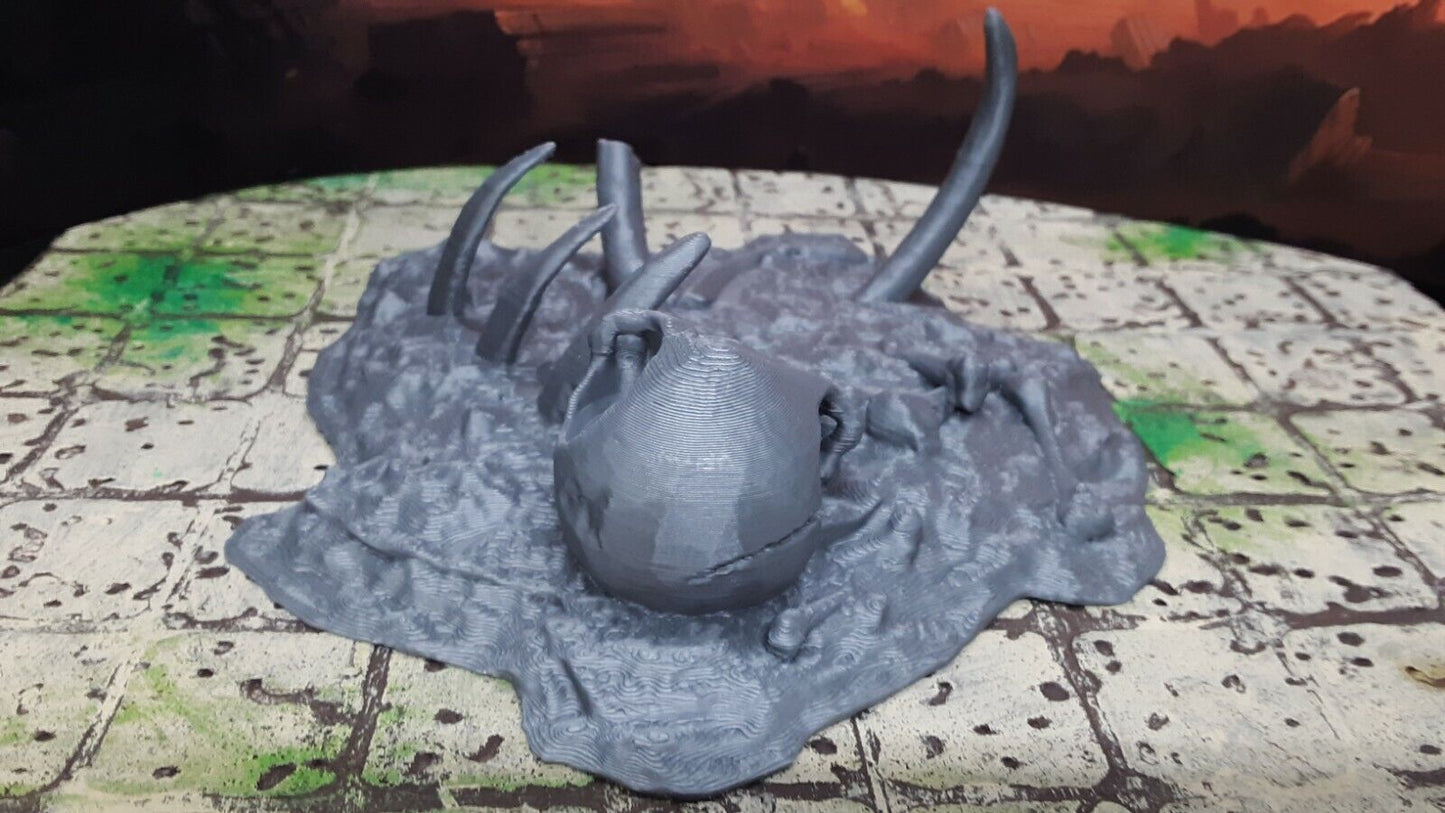 Boneyard Mammoth Skeleton Remains 28mm Scale Dungeons & Dragons Scatter Terrain