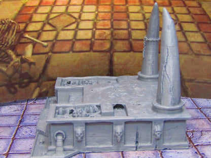 Cultists Sacrificial Torture Altar Stage w/ Bone & Blood Scenery Scatter Terrain