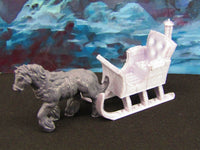 
              Winter Sleigh Sled w/ Horse Scatter Terrain Scenery 3D Printed Mini Miniature
            