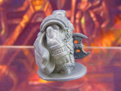 Dwarven Guard B Mini Miniature Figure 3D Printed Model 28/32mm Scale RPG Fantasy