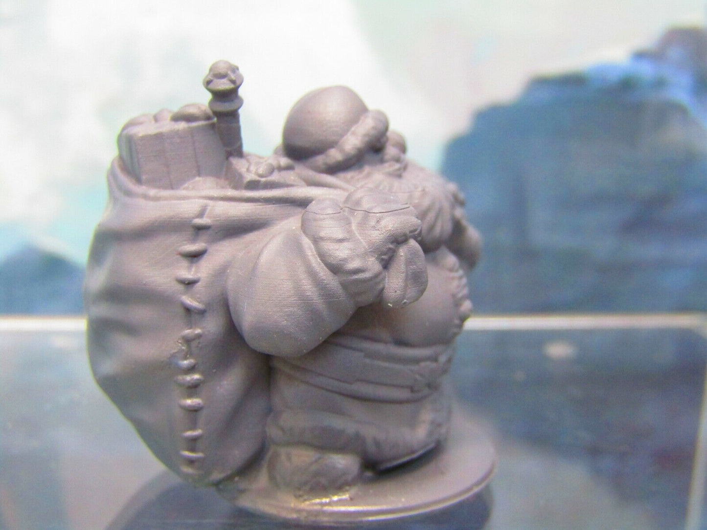 Dwarven Santa Claus Dwarf Christmas Mini Miniature Figure 3D Printed Model