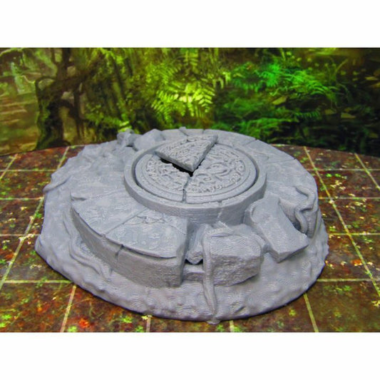 Ancient Jungle Ruined Altar Underground Entrance Scenery Scatter Terrain Props