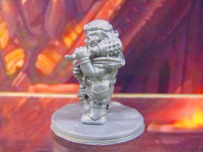 Female Gray Dwarf Warrior w/ Clubs Maces Mini Miniature Figure 3D Printed Model