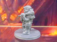 
              Female Gray Dwarf Warrior w/ Clubs Maces Mini Miniature Figure 3D Printed Model
            