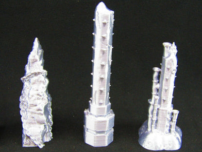 12pc Various Dungeon Pillars Set Scatter Terrain Scenery 3D Printed Mini