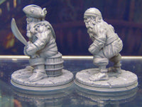 
              Dwarf Brawler Pirate Mini Miniature Figure 3D Printed Model 28/32mm Scale
            