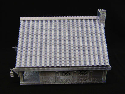 Furnished Bar Tavern Building w/ Patrons Scatter Terrain Scenery 3D Printed Mini