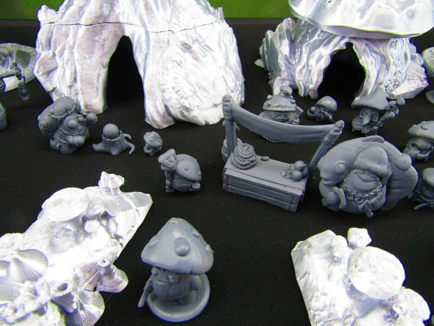 Mushroom Forest Myconid Shroomie Village Set w/ minis Scatter Terrain Scenery