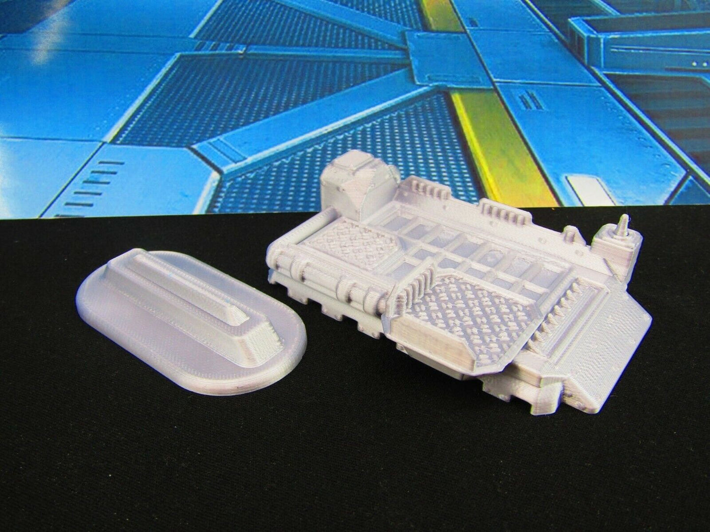 Hover Mover Mining Construction Equipment Scenery Scatter Terrain 3D Printed