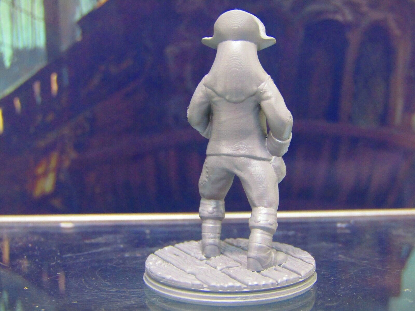 Human Pirate Crewman w/ Pirate Hat Mini Miniature Figure 3D Printed Model