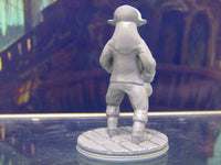 
              Human Pirate Crewman w/ Pirate Hat Mini Miniature Figure 3D Printed Model
            
