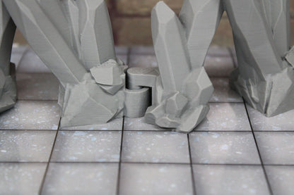 4pc Crystal Caverns Dungeonsticks Doorways Walls Map Tile Set Scenery D&D