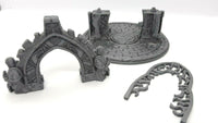 
              3 Piece Ancient Magical Portal Scatter Terrain Scenery 28mm Dungeons & Dragons
            