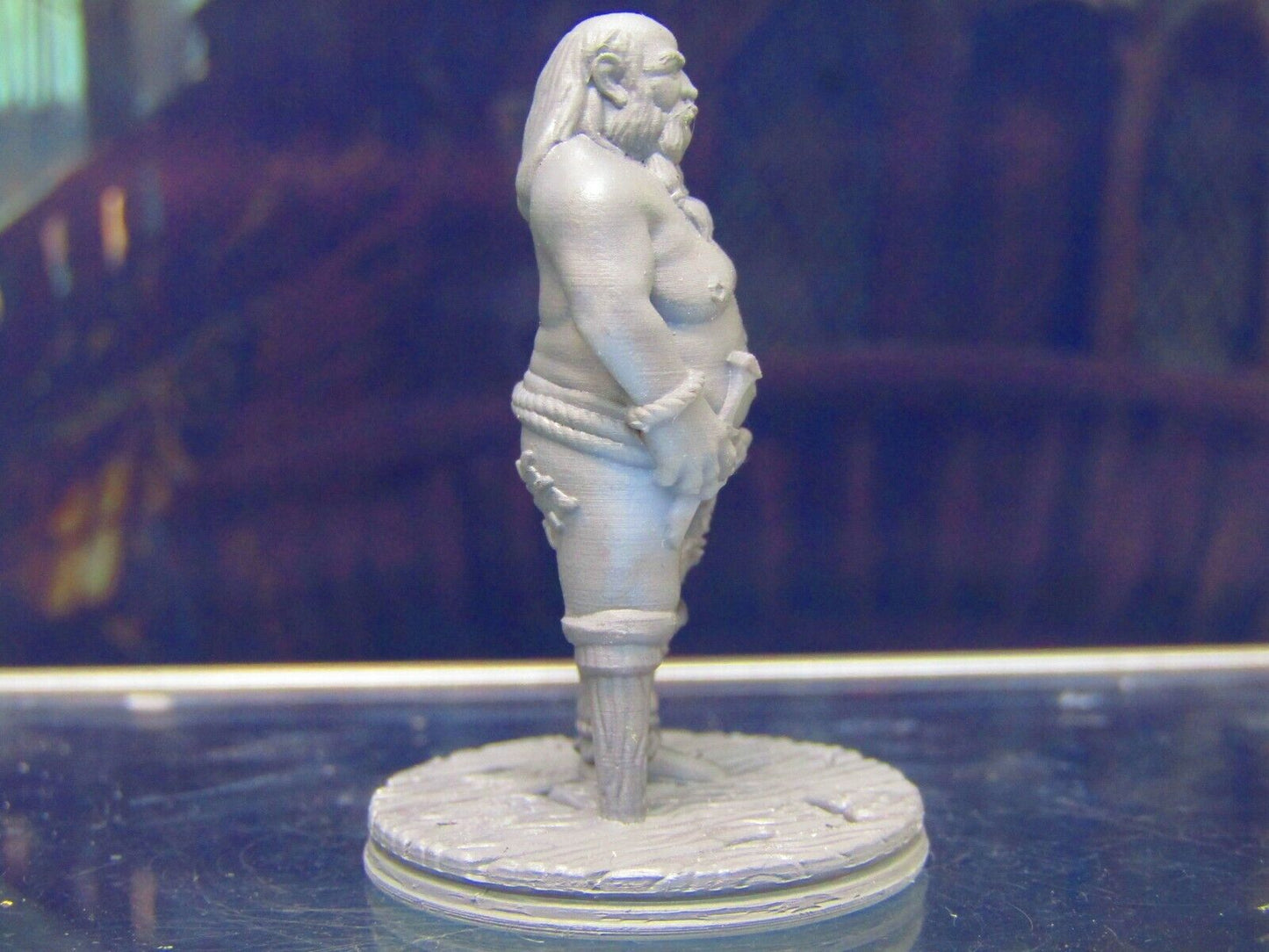 Fat Peg Legged Human Pirate Crewman Mini Miniature Figure 3D Printed Model 28/3