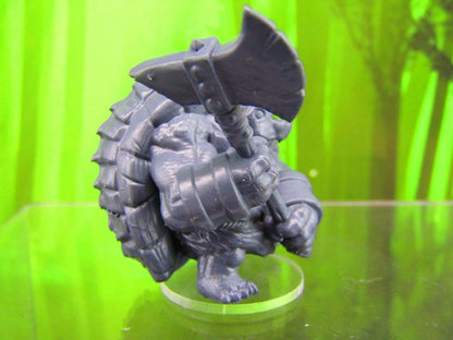 Tortle Barbarian Turtle Man Race Mini Miniature Figure 3D Printed Model 28/32mm