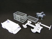 
              Slave Wagon w/ Cell  Scatter Terrain Scenery 3D Printed Mini Miniature Model
            