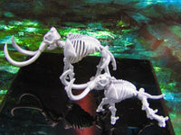 
              Mammoth Undead Elephant Skeleton Pair Mini Miniature Model Character Figure
            