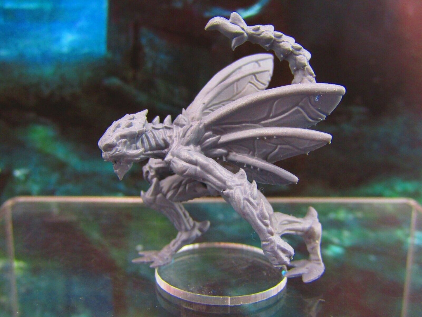 Bone Demon Monster Pose C Mini Miniature Figure 3D Printed Model 28/32mm Scale