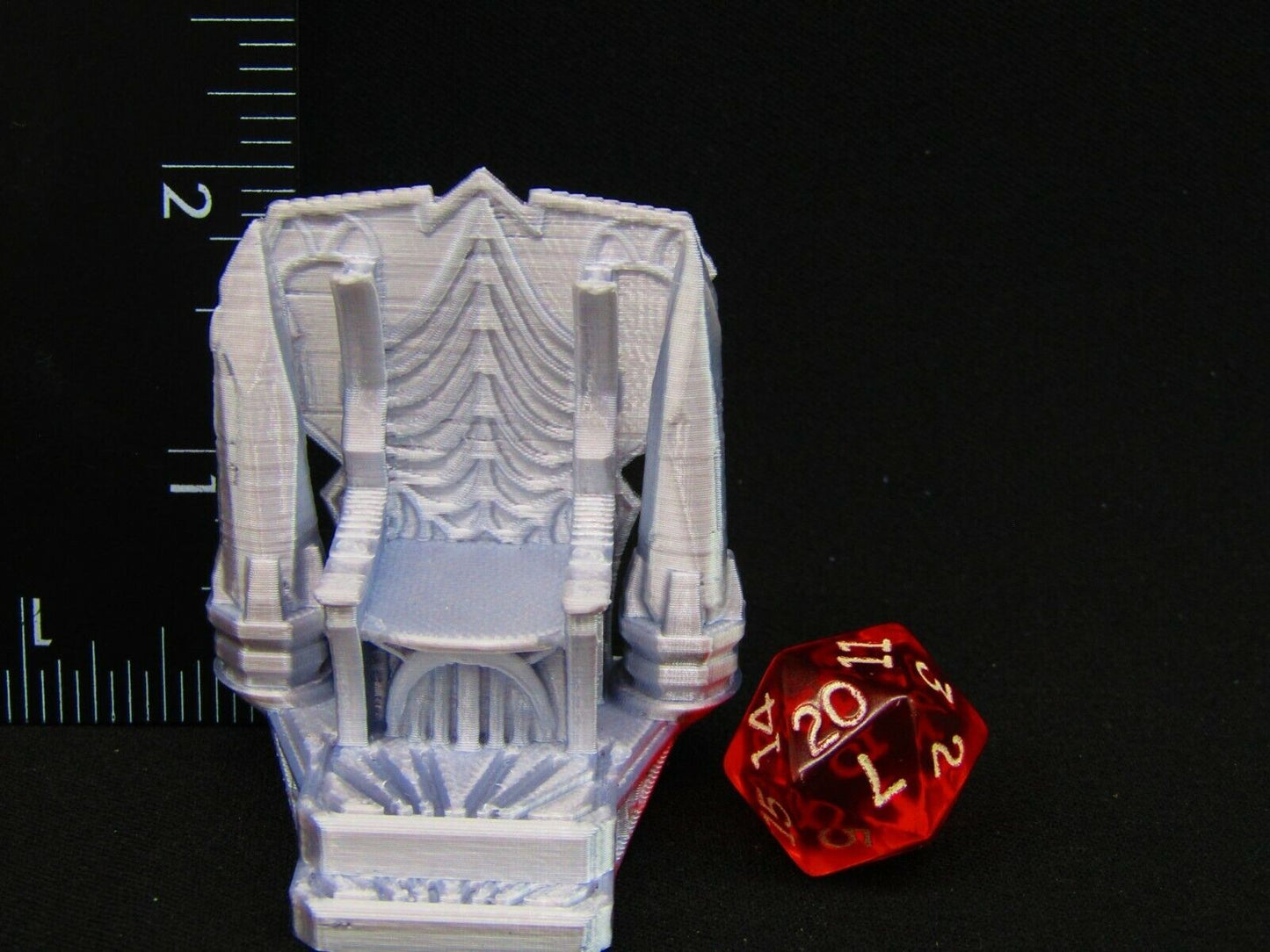Royal King's Stone Throne Scatter Terrain Scenery 3D Printed Mini Miniature