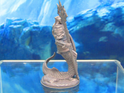 Merfolk Merman King / Royalty Trident Mini Miniature Figure 3D Printed Model