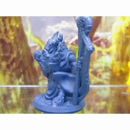 Goatman Shaman Priest Cleric Flagbearer Mini Miniature Figure 3D Printed Model