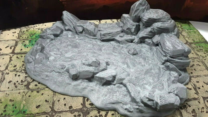 Pond Watering Hole Set Scatter Terrain Tabletop Scenery 28mm Dungeons & Dragons